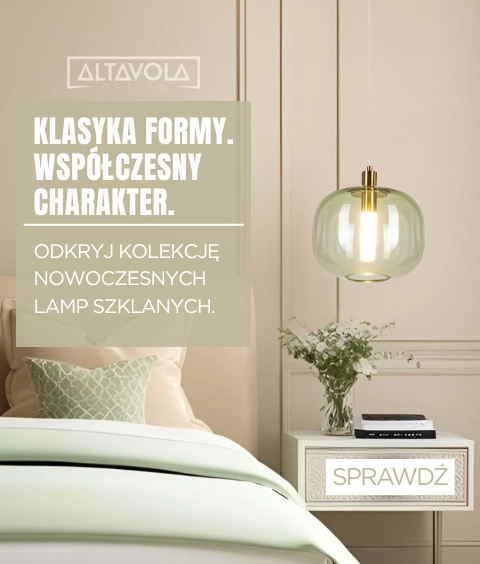 lampa wisząca szklana LED