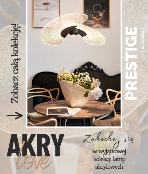 Lampy wiszące kinkiety akrylowe LED