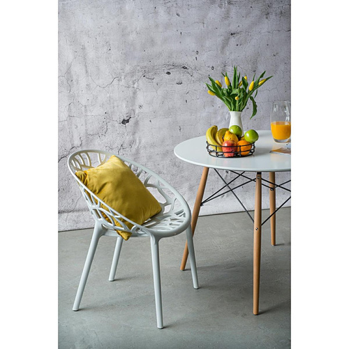 Krzesło Coral White Glossy