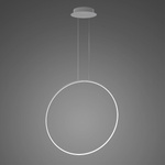 Lampa wisząca Ledowe Okręgi No.1 X 80cm 3k srebrna 