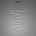 Lampa wisząca Ledowe Okręgi No.8 230 3k czarna Dali