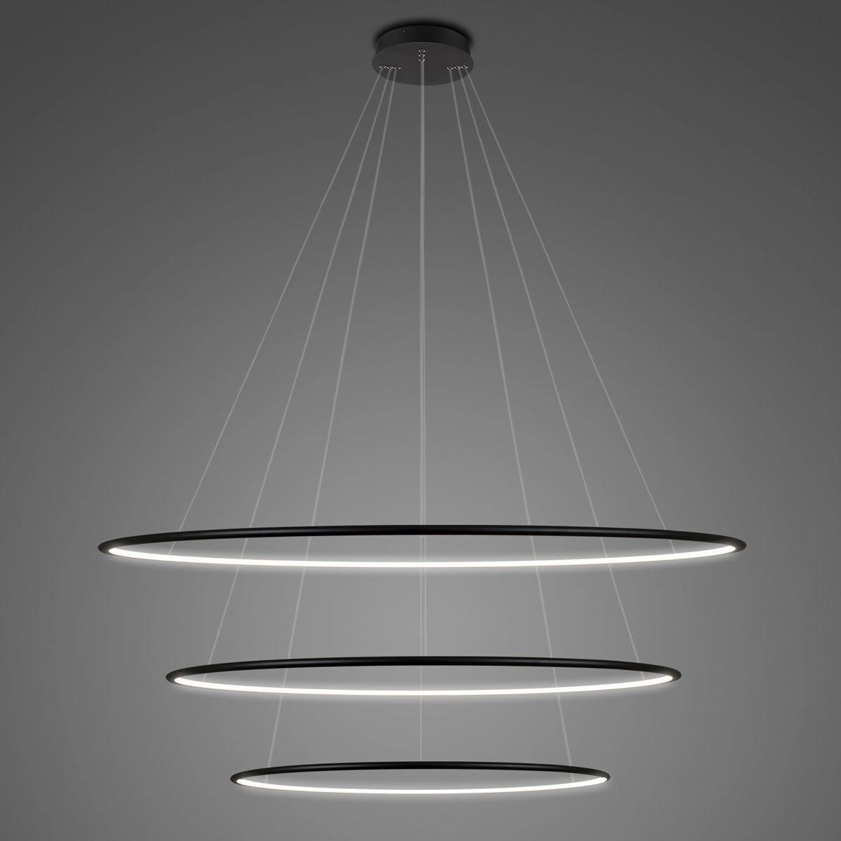 LED-Hängeleuchte Ledowe Okręgi No.3 100cm 3k schwarz Dali