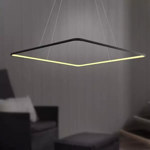 Lampa wisząca Ledowe Kwadraty No.1 40 3k czarna ściemnialna 