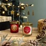 Świeca zapachowa świąteczna karuzela      czerwona