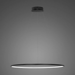 Lampa wisząca Ledowe Okręgi No.1 80 4k czarna ściemnialna