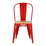 Krzesło Paris Wood czerwone sosna naturalna