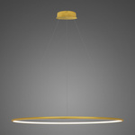 Lampa wisząca Ledowe Okręgi No.1 120cm 4k złota