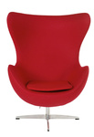 Fotel Jajo czerwony kaszmir 24 Premium