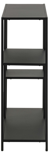 Regał Newcastle asymetryczny niski czarn y