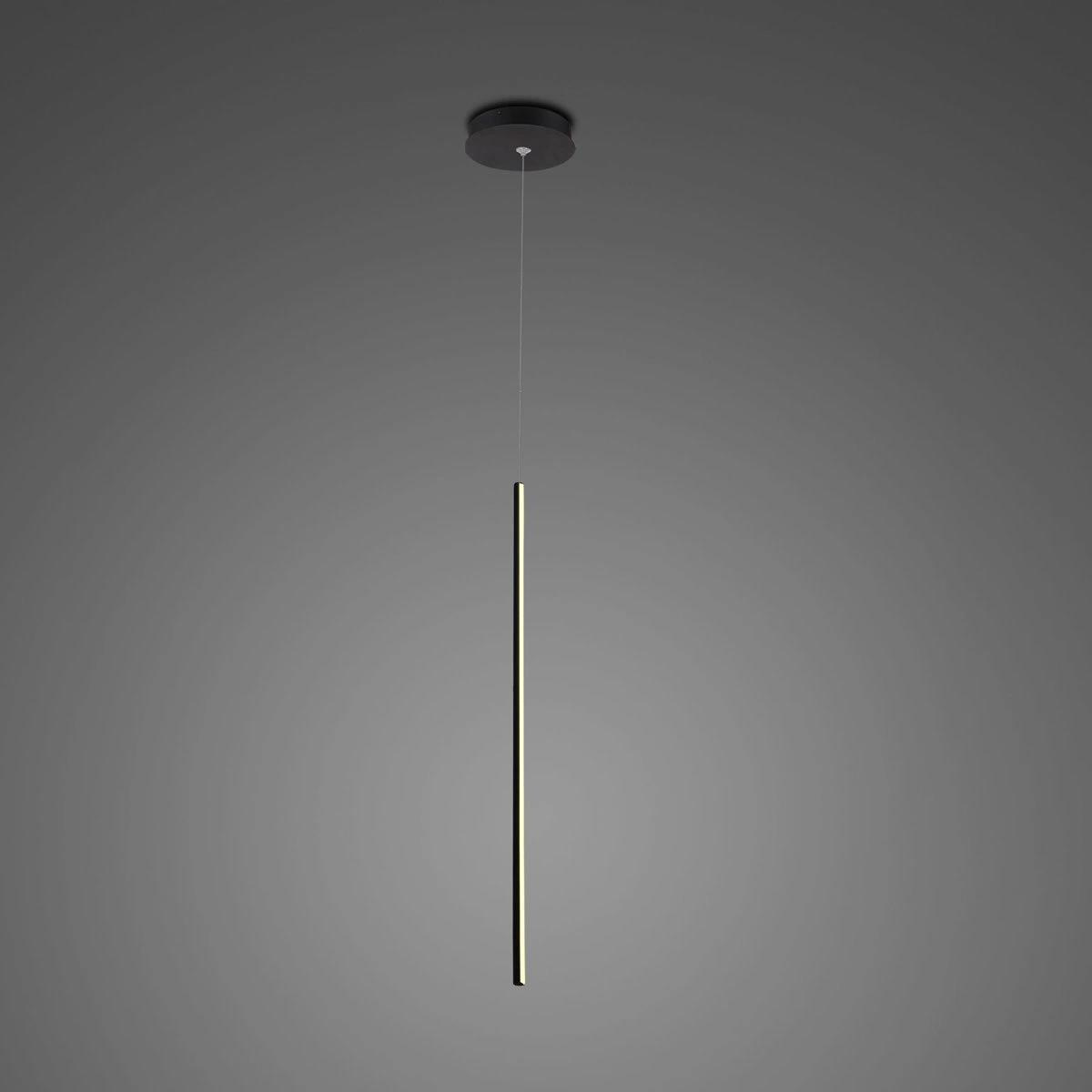 ledowa lampa, lampa wisząca Linea No.1 PX1 60cm czarna, nowoczesny design, ALTAVOLA DESIGN