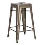 Hoker Paris 66cm metaliczny inspirowany  Tolix