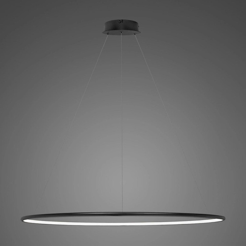 Lampa wisząca Ledowe Okręgi No.1 120cm 2700k czarna ściemnialna 