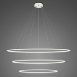 Lampa wisząca Ledowe Okręgi No.3 120cm 4k biała Dali