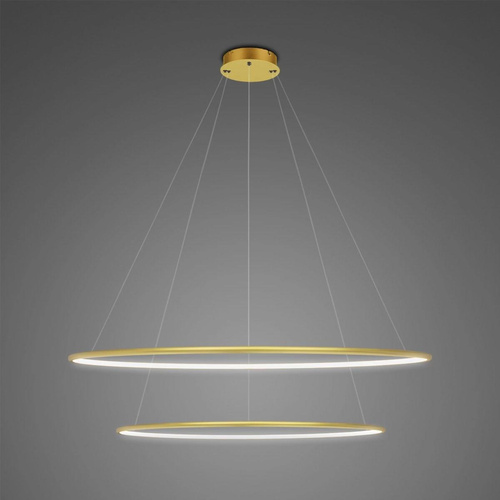 Lampa Ledowe Okręgi No.2 złota 80cm 3k