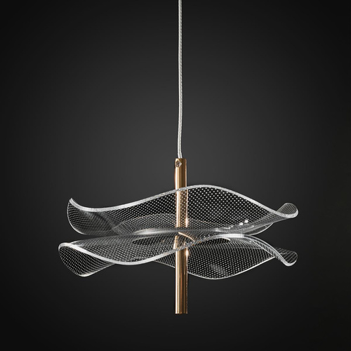 Lampa wisząca Mariposa różowe złoto 3000K