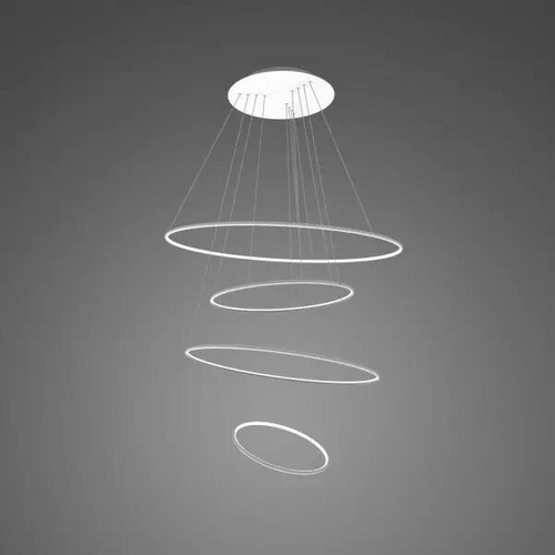 Lampa wisząca Ledowe Okręgi No.4 100cm biała 3k 