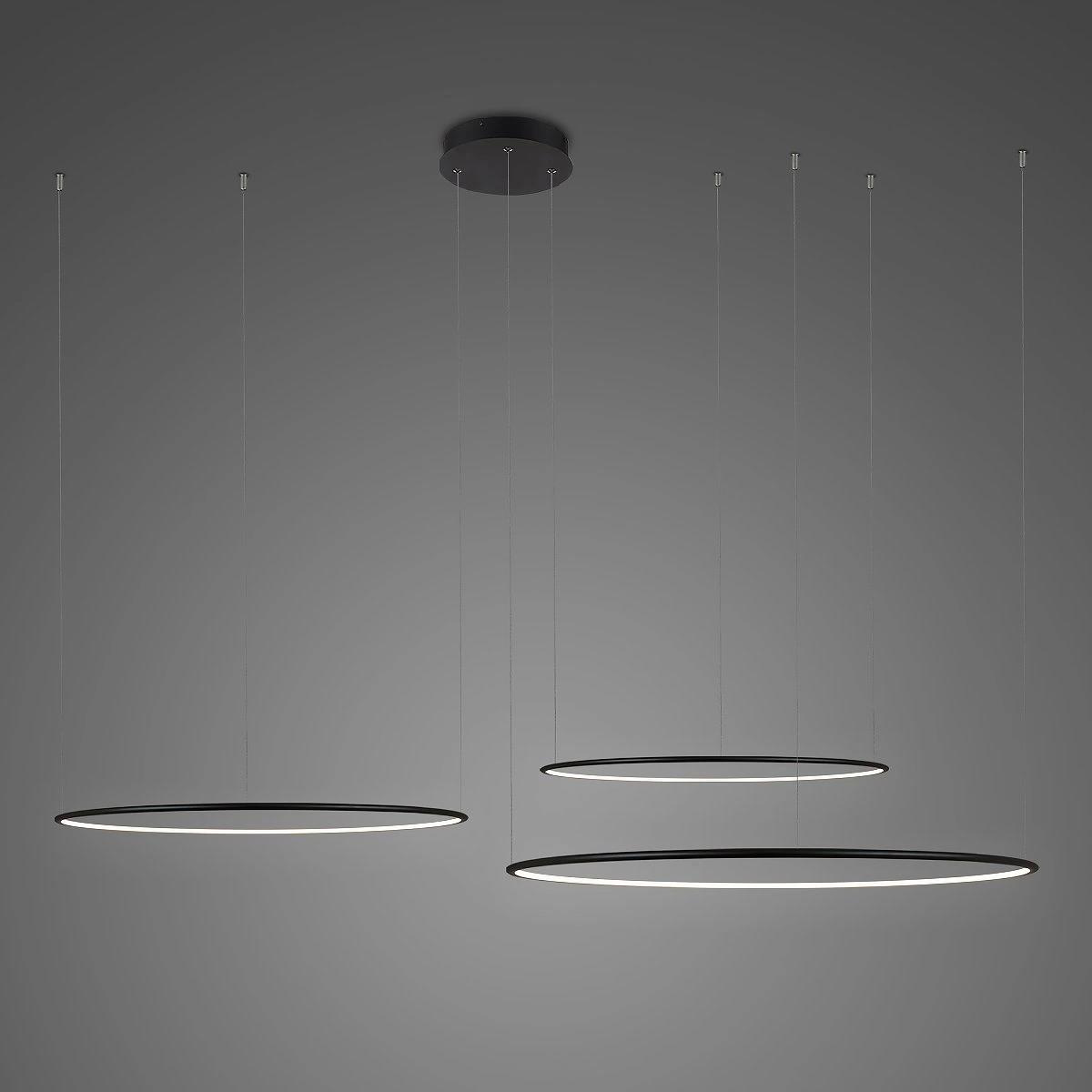LED-Hängeleuchte Ledowe Okręgi No.3 120cm 3k schwarz Dali
