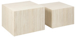 Zestaw 2 stolików kawowych Dice beżowe