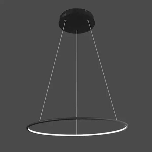 Lampa wisząca Ledowe Okręgi No.1 60cm 4k 32W czarna 