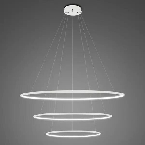 Lampa wisząca Ledowe Okręgi No.3 80cm 4k biała Dali