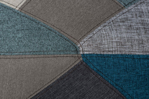 Krzesło P016W Patchwork nieb-szary/white