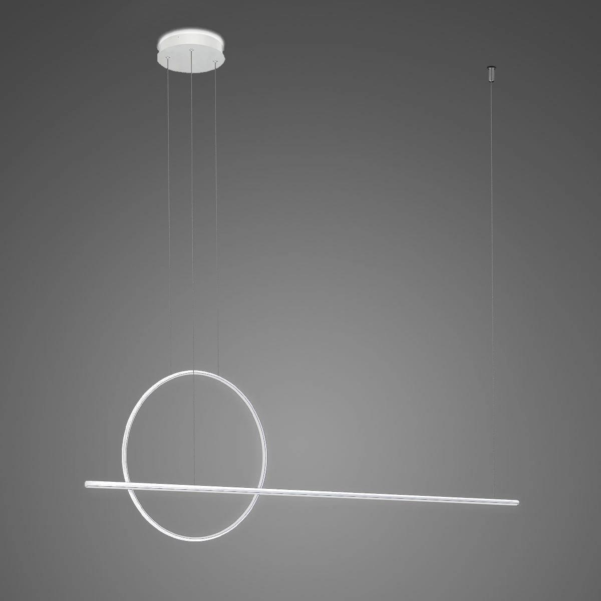 Hängeleuchte Linea No.2 120 40cm weiß 4k – moderne weiße LED-Leuchte