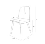 Krzesło Rosse czarne