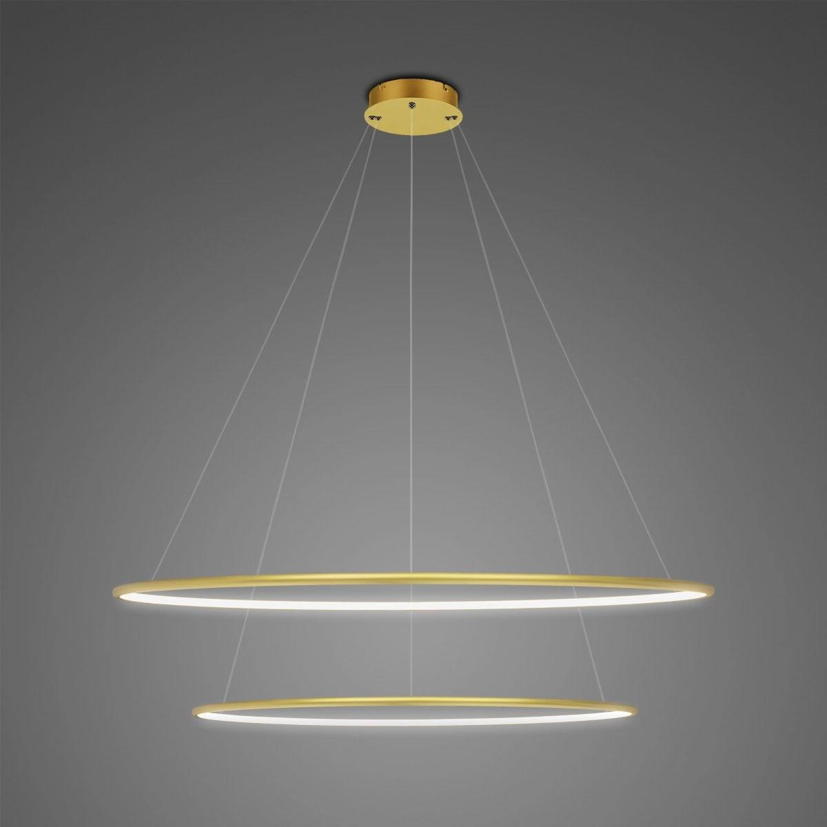 Lampa Ledowe Okręgi No.2 80cm 4k złota Dali