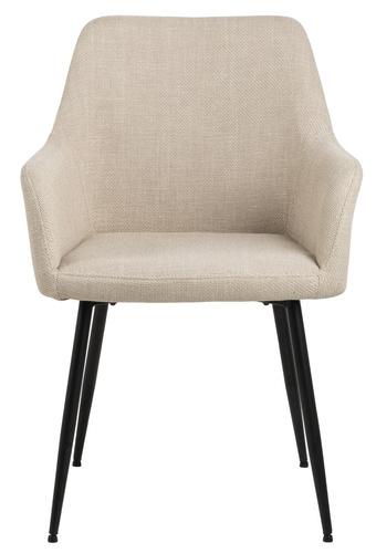 Krzesło Lizzy z podłokietnikami beżowe