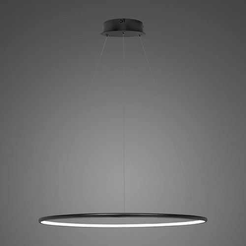 Lampa wisząca Ledowe Okręgi No.1 60cm 4k czarna 