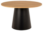 Stół okrągły Soli 120cm dąb/czarny