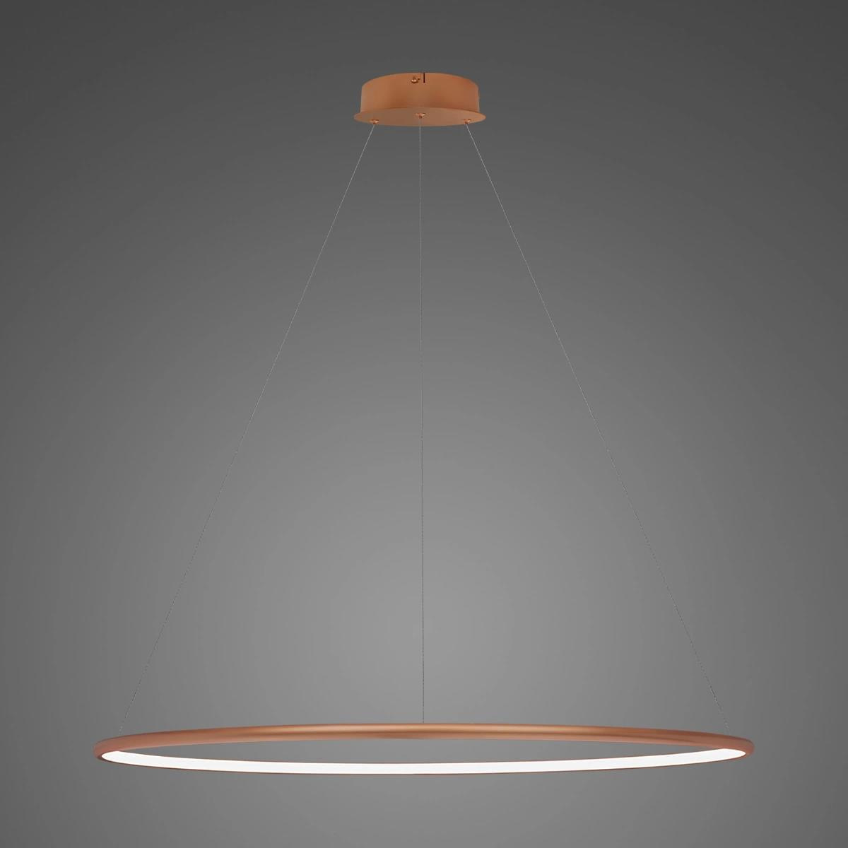 LED-Pendelleuchte Ledowe Okręgi No.1 100cm 4k Kupfer Dali – Gesamtansicht