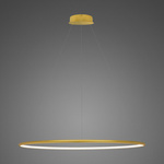 Lampa wisząca Ledowe Okręgi No.1 100cm 4k złota