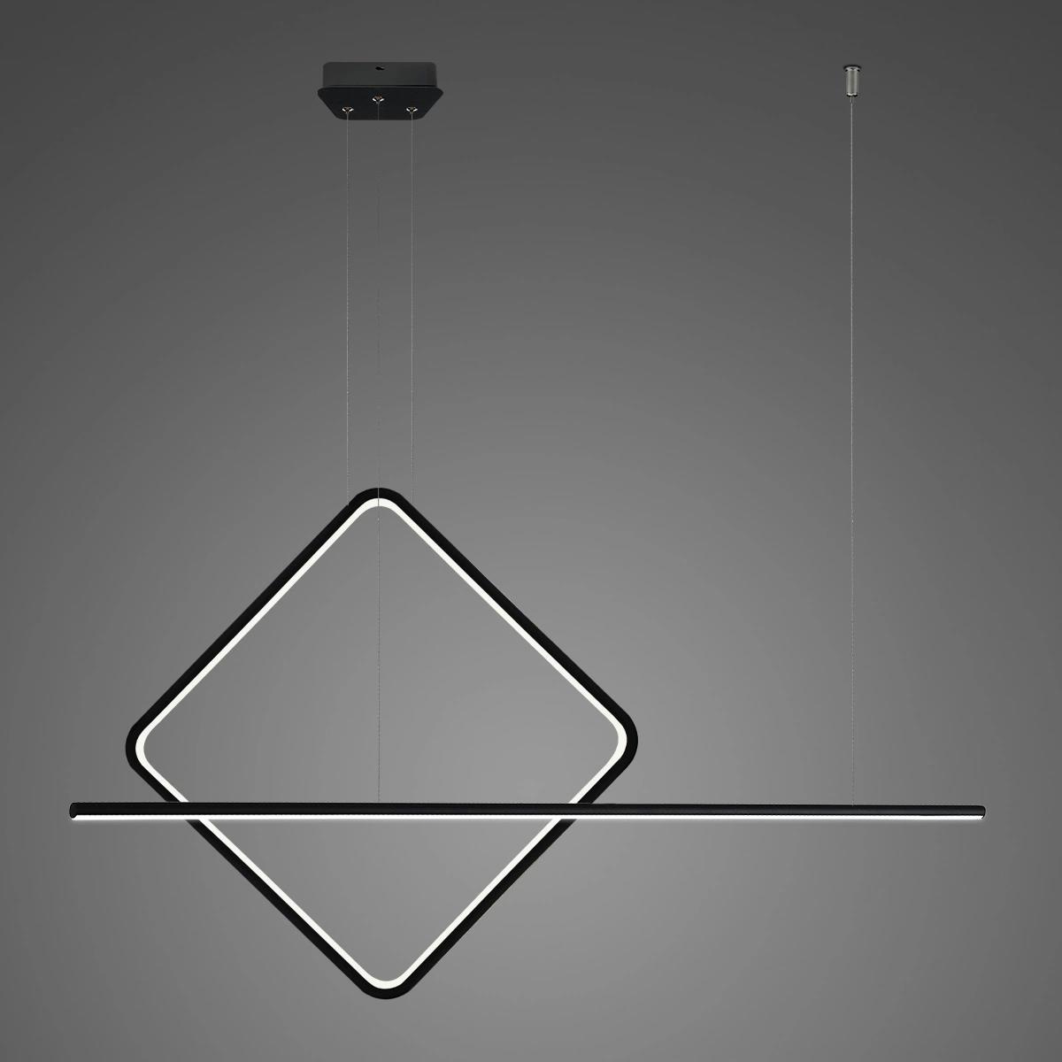 Lampa wisząca LED czarna Linea No.4 B 80cm