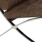 Fotel BA1 brązowy ciemny vintage