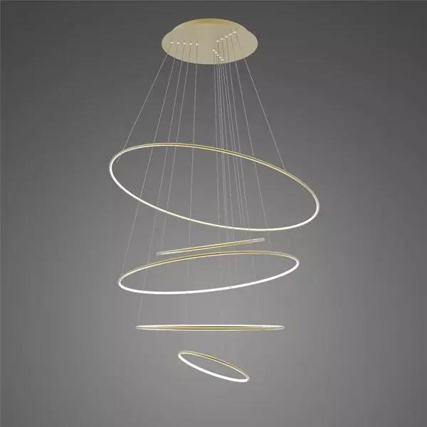 Ledowe Okręgi No.5 150cm 3k Gold Dali – Gesamtansicht der Hängeleuchte