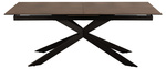 Stół Irwine 200/240cm brązowy/czarny