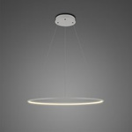 Lampa wisząca Ledowe Okręgi No.1 40cm 3k srebrna ściemnialna 