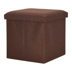 Pufa Intesi Vels Vintage brązowa