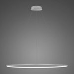 Lampa wisząca Ledowe Okręgi No.1 120cm 4k srebrna