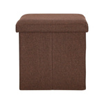 Pufa Intesi Vels Vintage brązowa