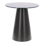 Stolik kawowy Soleilo szklany okrągły 60cm czarny