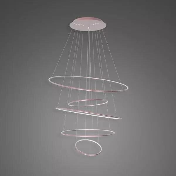 LED Pendant Lamp Circles No.5 120cm 4k Rose Gold Dali - general view