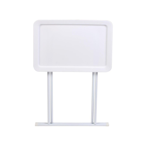 Stolik składany Hofuf biały z tacą