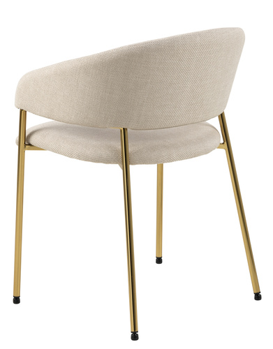 Krzesło Ann beżowe/złote