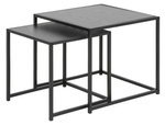 Zestaw stolików kawowych Seaford czarne