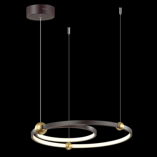 Ledowa Lampa wisząca Aurora No.2 50cm 3k czarna ściemnialna