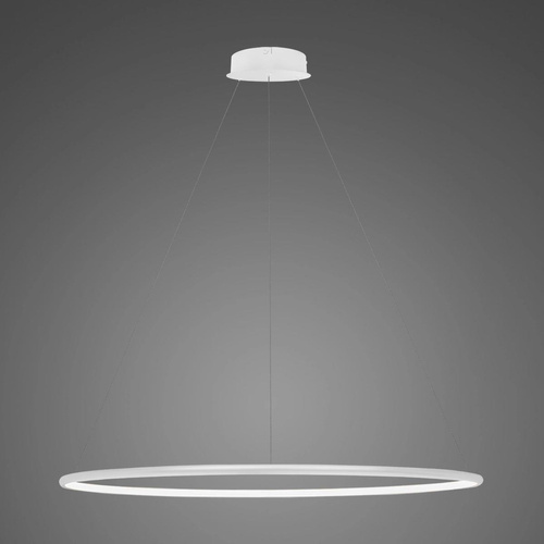 Lampa wisząca Ledowe Okręgi No.1 100cm 4k biała ściemnialna