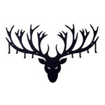 Wieszak ścienny Poroże czarny