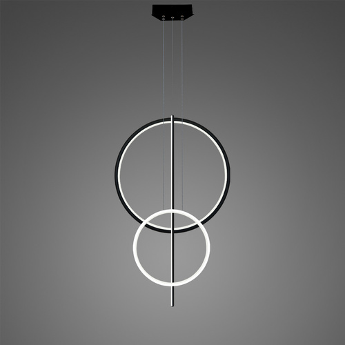 Lampa wisząca Linea No.5 60/40cm czarno biała 4k dimm v2